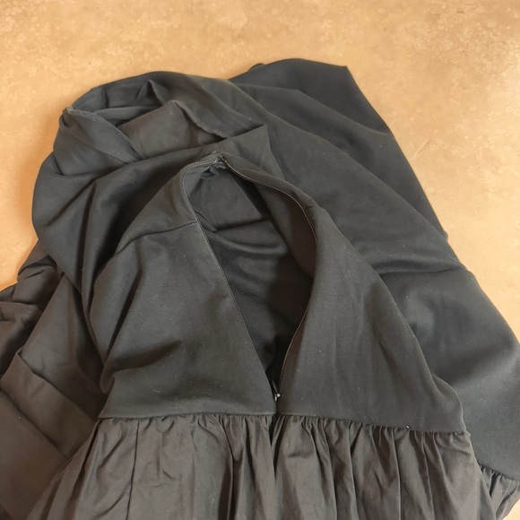 J Crew Black Bubble Hem Mixy Mini Dress Sleeveless Boatneck Womens Size M - Picture 5 of 13